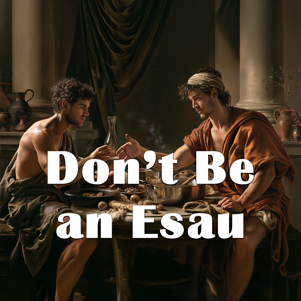 Don’t Be an Esau